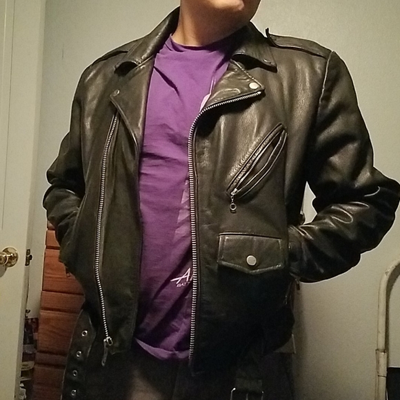 Vintage Wilson Open Road Leather Jacket w/ lining - Picture 4 of 14